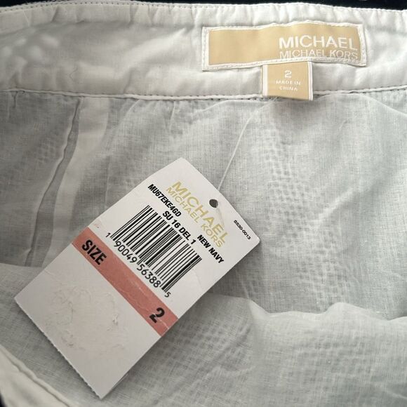 NWT navy and white cut out Michael Kors skirt - Picture 4 of 5